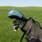 Groen proefdierprintpatroon golfheadcover (Insitu)