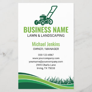 Groen Professionele Gazonverzorging Landscaping Ma Flyer