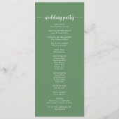 Groen programma Eucalyptus Weddenschap (Achterkant)