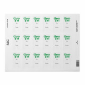Groen Proost Y'all Gift Label Sticker (Full Sheet)