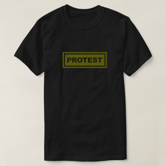 Groen protestbord t-shirt (Design voorkant)