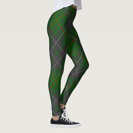 Groen Pset Scottish Tartan Pattern Leggings (Rechts)