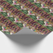 Groen Purim Prinses inpakpapier (Hoek)