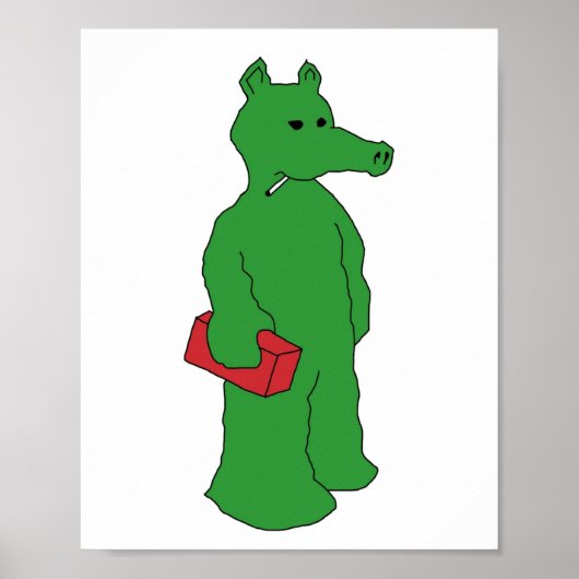 groen quasimoto poster (Voorkant)