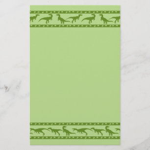 Groen Raptorpatroon Briefpapier