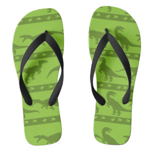 Groen Raptorpatroon Teenslippers