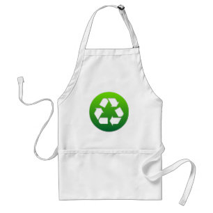 Groen Recyclen bord Standaard Schort