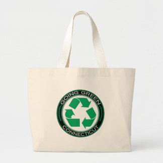 Groen Recyclen Connecticut Grote Tote Bag