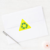 Groen Recyclen symbool Driehoek Sticker (Envelop)
