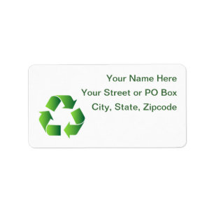 Groen Recyclen symbool Etiket