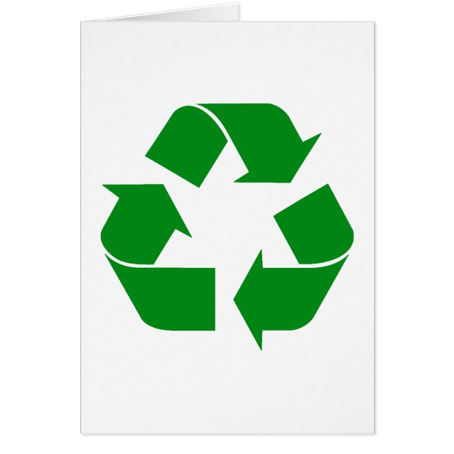Groen recyclingsymbool (Voorkant)
