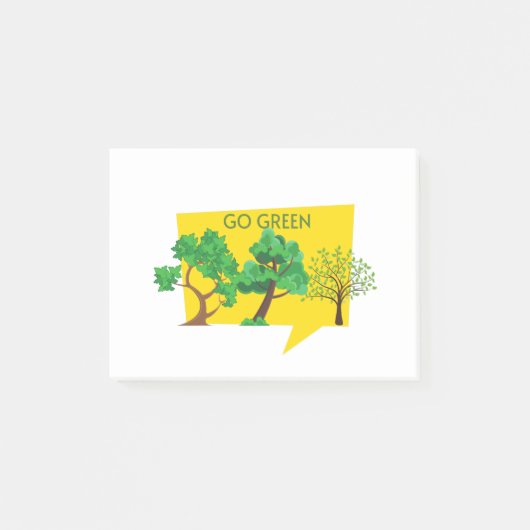Groen, red de planeet post-it® notes (Voorkant)
