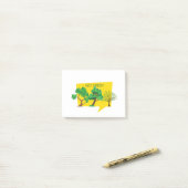 Groen, red de planeet post-it® notes (Op bureau)