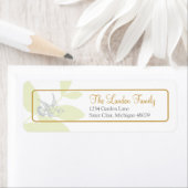 Groen religieus adreslabel etiket (Insitu)