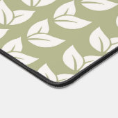 Groen Retro  Y2K Bladpatroon Bureaumat (Hoek)