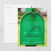 Groen Roestend postbusportret Briefkaart (Voorkant / Achterkant)