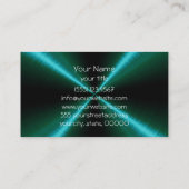 Groen roestvrij staal visitekaartje (Achterkant)
