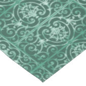 Groen rolpatroon tafelkleed (Gekanteld)