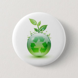 Groen Ronde Button 5,7 Cm