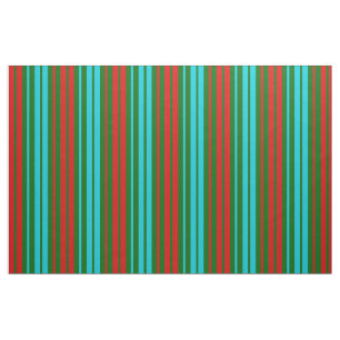 Groen Rood Blauw Strepen Patroon Stof
