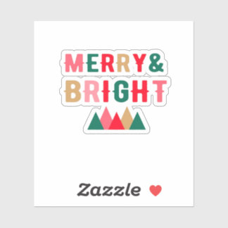 Groen rood en bruin vet typografie sticker