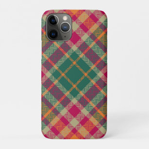 Groen Rood Geel Schotse Tartan Plaid iPhone 11 Pro Hoesje