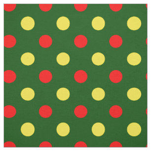Groen Rood Geel Stippen Design Stof