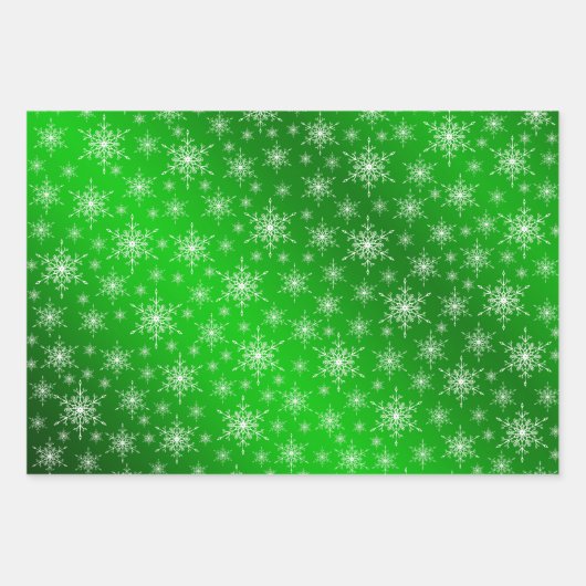 groen, rood, goud, kerstpapier, winter+patte, meer inpakpapier vel (Voorkant)