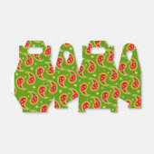 Groen rood Kerstmis ster paisley geschenkdoos Bedankdoosjes (Uitgevouwen)