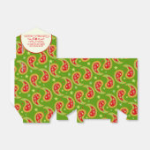 Groen rood Kerstmis ster paisley koekjes geschenkd Bedankdoosjes (Uitgevouwen)