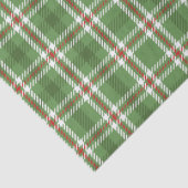 Groen Rood Kerstspel Patroon Tissuepapier (Detail)