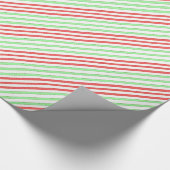 Groen rood stroperpapier cadeaupapier (Hoek)
