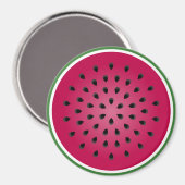 Groen rood watermeloen magneet (Voorkant / Achterkant)
