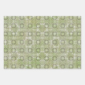 Groen, Rood, Zwart en Wit  Inpakpapier Vel (Voorkant 2)