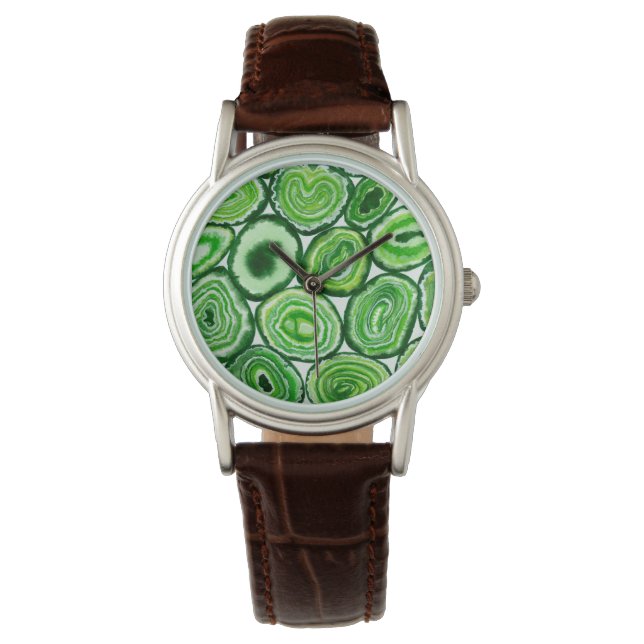 Groen rooster horloge (Voorkant)