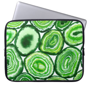 Groen rooster laptop sleeve