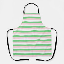 Groen Roze Horizonaal Streeppatroon