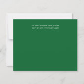 Groen Roze Moderne Bruiloft (Achterkant)