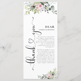 Groen Roze Roze Bruiloft Menu