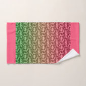 Groen roze verloop bad handdoek (Handdoek)