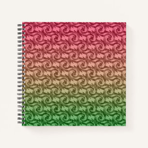 Groen roze verloop notitieboek