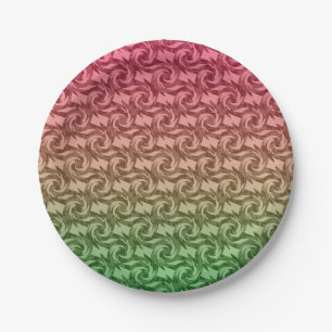 Groen roze verloop papieren bordje