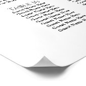 Groen & rozen bruiloft zitplaatsen grafiek 20 tafe poster (Hoek)