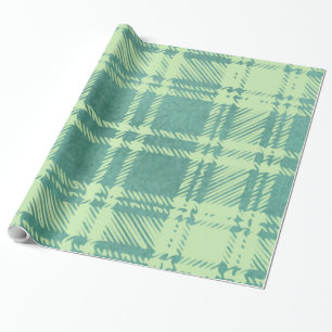 Groen ruitjespapier voor cadeauverpakking cadeaupapier