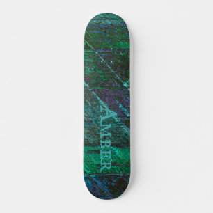 Groen Rustiek Traditioneel Hout Gepersonaliseerd Skateboard