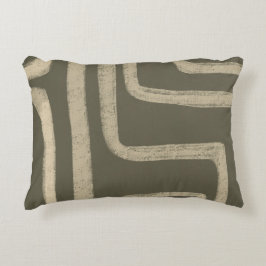 Groen Sage Beige Rustisch Sierkussen Accent Kussen