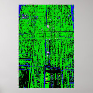 Groen schaafsel poster
