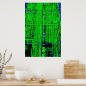 Groen schaafsel poster (Keuken)