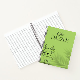 Groen Schattige Herten Notitieboek – Doedazzle Bra