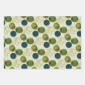 Groen schetsenpatroon inpakpapier vel (Voorkant)